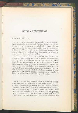 El centenario del himno