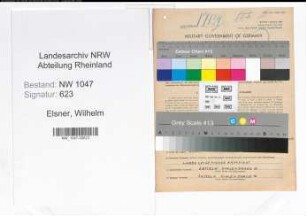 Entnazifizierung Wilhelm Elsner , geb. 30.08.1907 (Zimmermann)