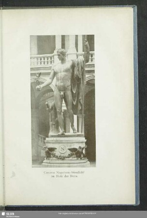 Canovas Napoleon-Standbild im Hofe der Brera
