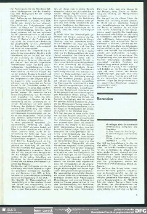 Grundlagen einer Entwurfstheorie: Understanding Computers and Cognition : Rezension