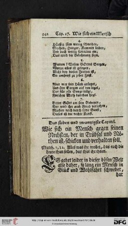 Das sieben und zwantzigste Capitel