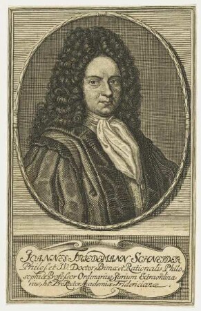 Bildnis des Joannes Friedemann Schneider