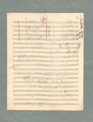 Symphonies, orch, Sketches - BSB Mus.ms. 12964 : [without title]