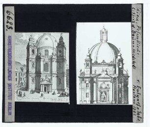 Wien, Peterskirche : Ansichten, Stiche