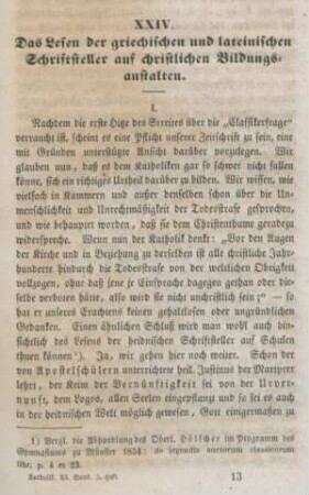 193-210 Das Lesen der griechischen und lateinischen Schriftsteller auf christlichen Bildungsanstalten