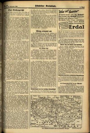 Zweite Ausgabe vom Freitag, den 23. September 1938.
