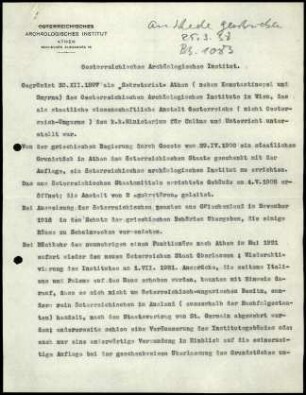 Rundschreiben O. Walter