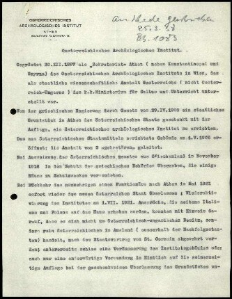 Rundschreiben O. Walter