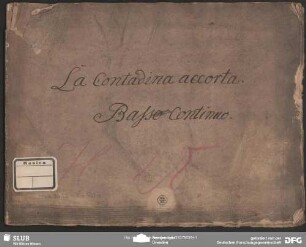 La Contadina accorta. Excerpts - Mus.3452-F-500a