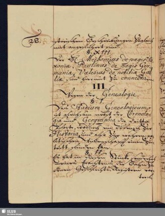 III Genealogie