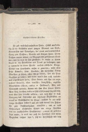 Unheilbare Diebe.