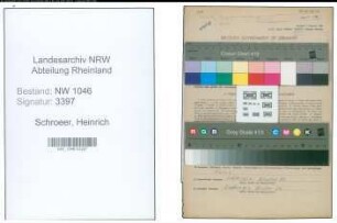Entnazifizierung Heinrich Schroeer , geb. 05.03.1887 (Zimmermann)