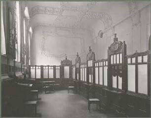 Billing, Hermann; Karlsruhe, Friedrichsplatz / Ritterstr.; Bankhaus Straus, Umbau - Sachalterhalle