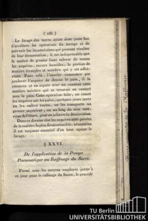 § XXVI. De l'application de la Pompe Pneumatique au Raffinage du Sucre.