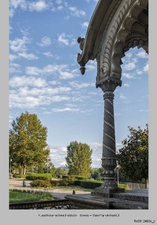 Denkmal für den indischen Prinzen Rajaram Chuttraputti, Maharadscha von Kholapur - Monumento funebre dell'Indiano