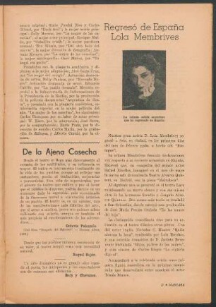 De la ajena cosecha