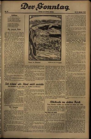 Dritte Ausgabe vom Sonntag, den 31. Januar 1937.