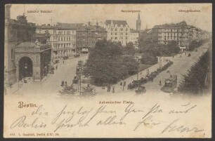 Ansichtskarte "Askanischer Platz" und Nebenstraßen