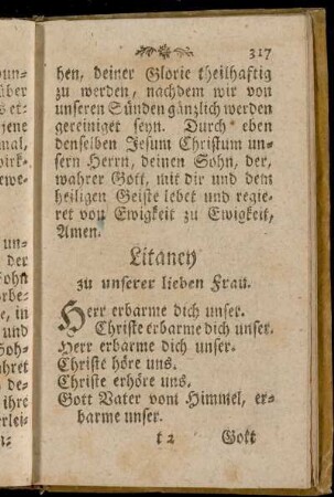 Litaney zu unserer lieben Frau.