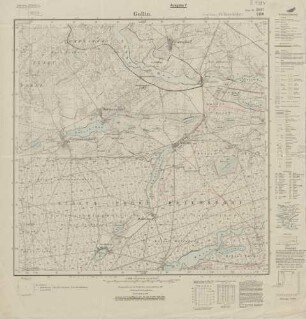 2947 (alte Nr.: 1480) Gollin, Meßtischblatt (4cm - Karte)