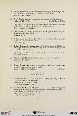 Waffen (Nr. 324-350)