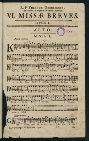 1-10, Missa I. - Missa II.