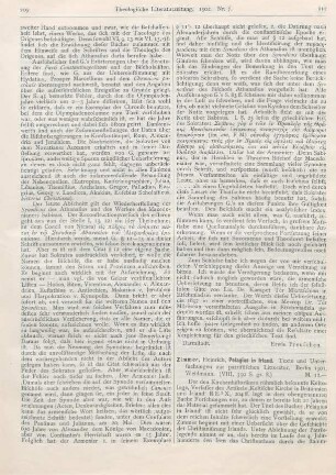 210-212 [Rezension] Zimmer, Heinrich, Pelagius in Irland