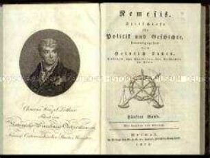 Nemesis. Zeitschrift für Politik und Geschichte. Fünfter Band, 1815