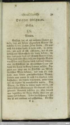 Dritter Abschnitt. Gallia