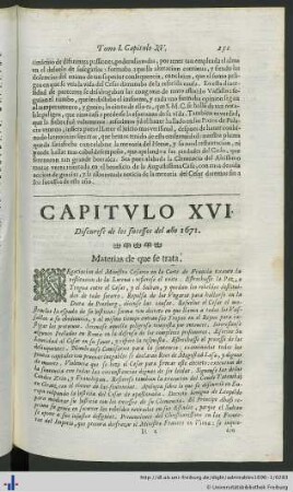 Capitulo XVI. Discurese de los sucessos del año 1671.