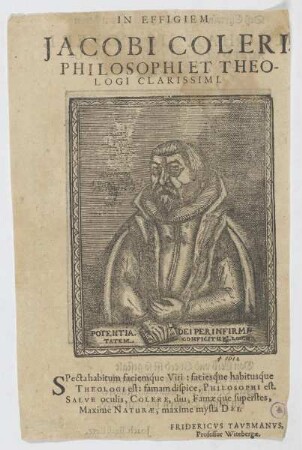 Bildnis des Jacobus Colerus
