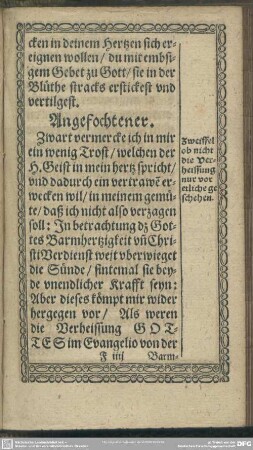 [11.] Zweiffel ob nicht die Verheissung nur vor etliche geschehen