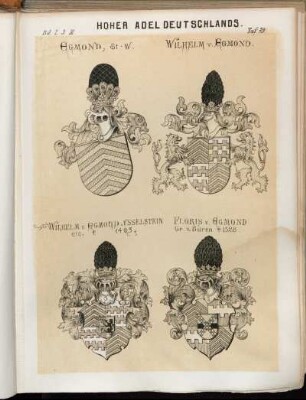 Taf. 79. Egmond, St-W. - Wilhelm v. Egmond. - Wilhelm v. Egmond-Ysselstein etc. † 1483. - Floris v. Egmond Gr. v. Büren † 1528