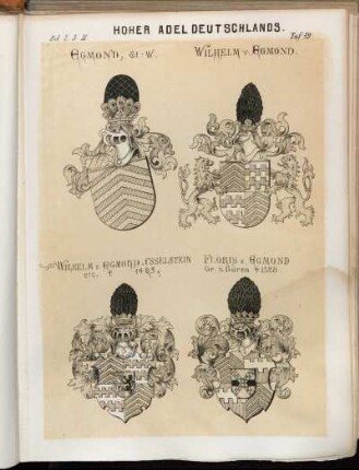 Taf. 79. Egmond, St-W. - Wilhelm v. Egmond. - Wilhelm v. Egmond-Ysselstein etc. † 1483. - Floris v. Egmond Gr. v. Büren † 1528
