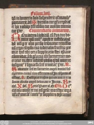 Commendatio animarum.