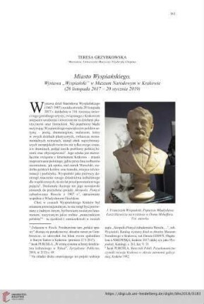 80: Miasto Wyspiańskiego : Wystawa Wyspiański w Muzeum Narodowym w Krakowie (28 listopada 2017  20 stycznia 2019)