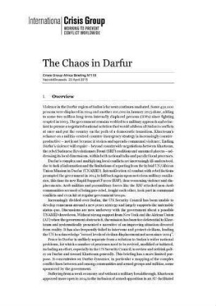 The chaos in Darfur