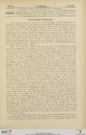 Heft VII (Juli 1910)