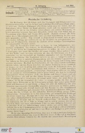 Heft VII (Juli 1910)