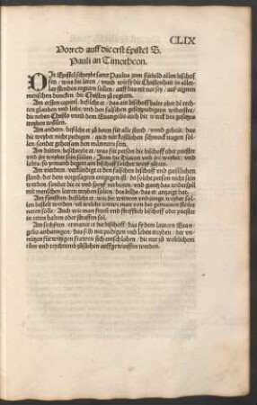 Vorred auff die erst Epistel S. Pauli an Timotheon.