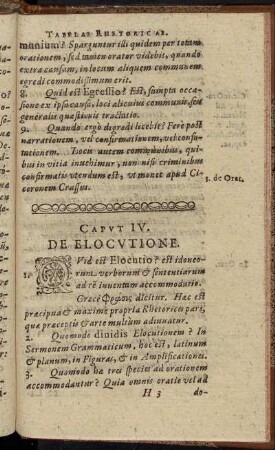 Caput IV. De Elocutione.