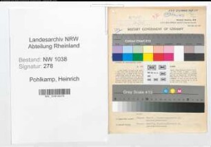 Entnazifizierung Heinrich Pohlkamp , geb. 02.11.1901 (Technischer Beamter)