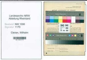 Entnazifizierung Wilhelm Cleven , geb. 08.09.1899 (Landwirt)