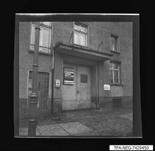 Eingangstor Zweigwerk Lichtenberg, Foto 1974