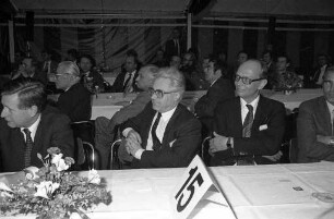 Oberrheinische Mineralölwerke OMW. Empfang anlässlich der Verarbeitung von 100 Millionen Tonnen Rohöl seit 1957