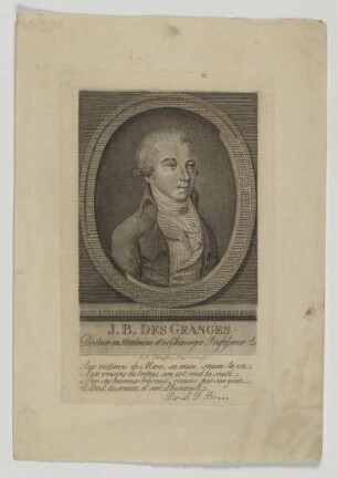 Bildnis des Jean Baptiste Desgranges