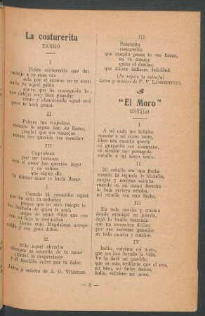 "El Moro" : Estilo