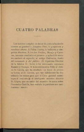 Cuatro palabras