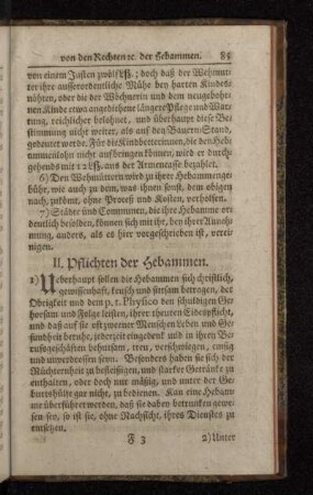 II. Pflichten der Hebammen.