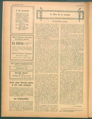 El libro de la semana : El peregrino curioso